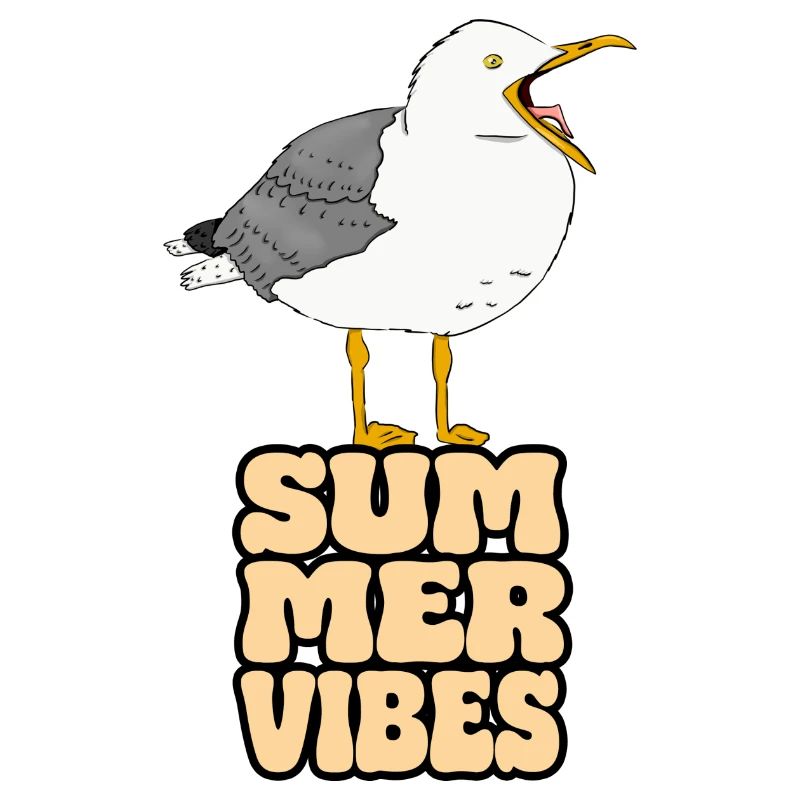 Seagull Summer Vibes