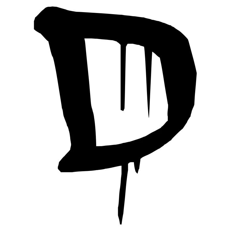 Graffiti de la lettre D