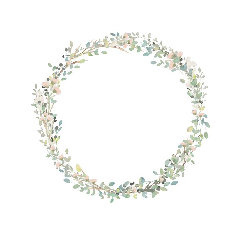 Wreath Elegant Eucalyptus customizable