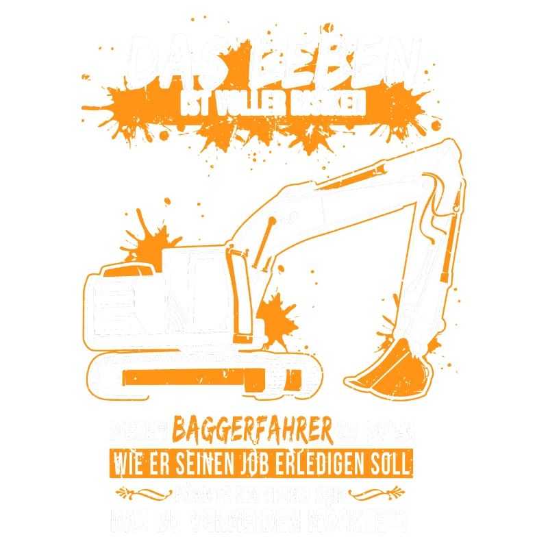 Baggerfahrer mit Bagger