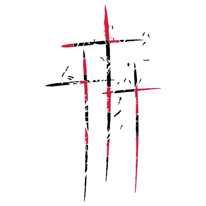 3 crosses design pattern scratch cool old tears br