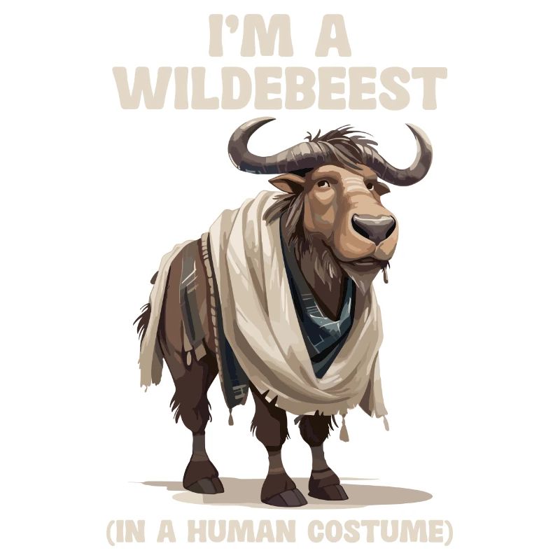 Ich Bin Ein Gnu Witziges Halloween Kostüm Gnu