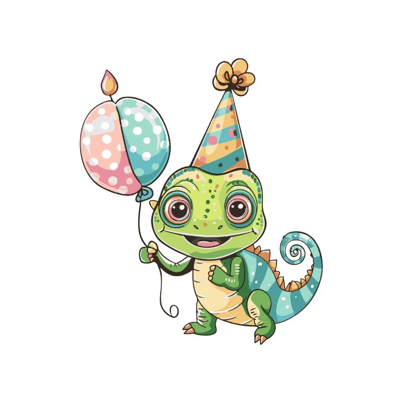 Caméléon Anniversaire Bébé