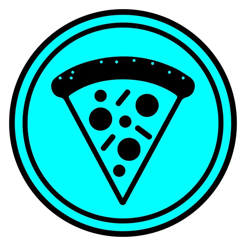 Cercle d'icône de pizza