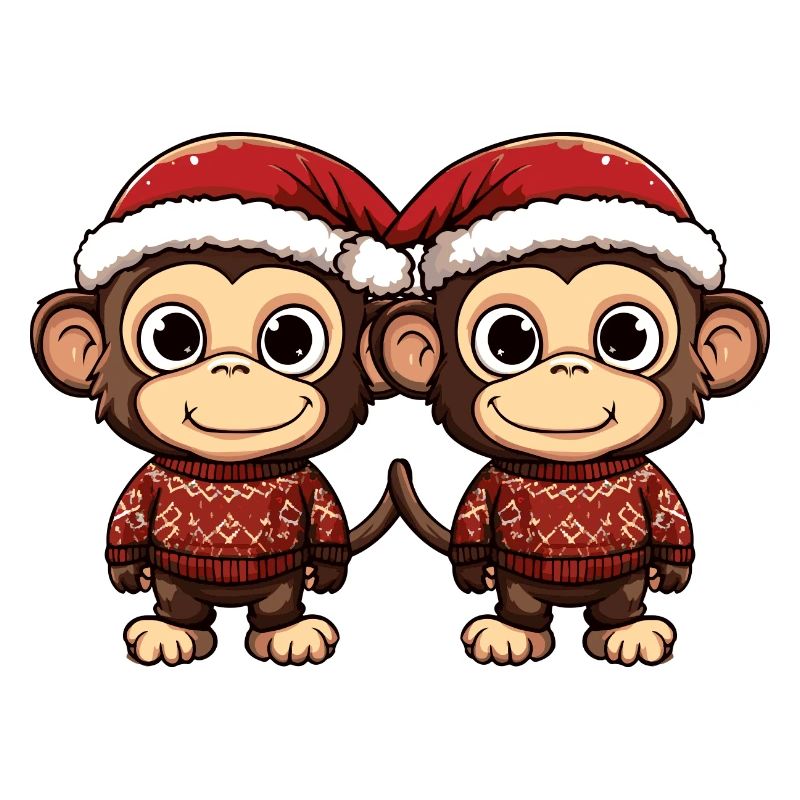 L’équipe de Noël des singes