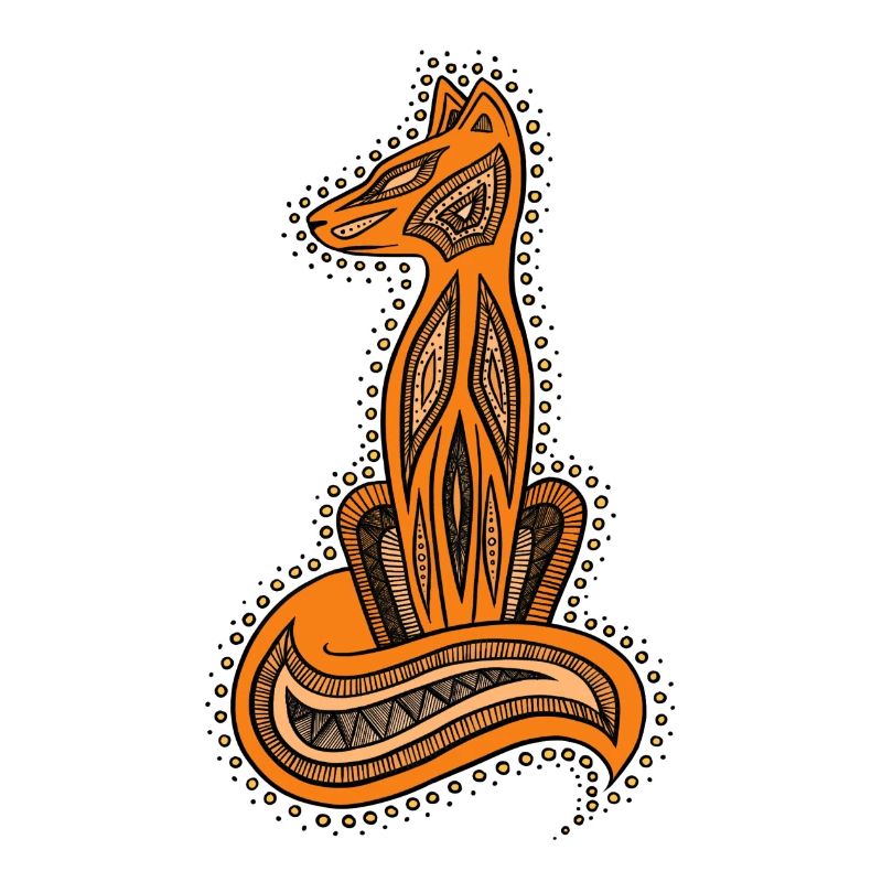 Mandala Fox colour