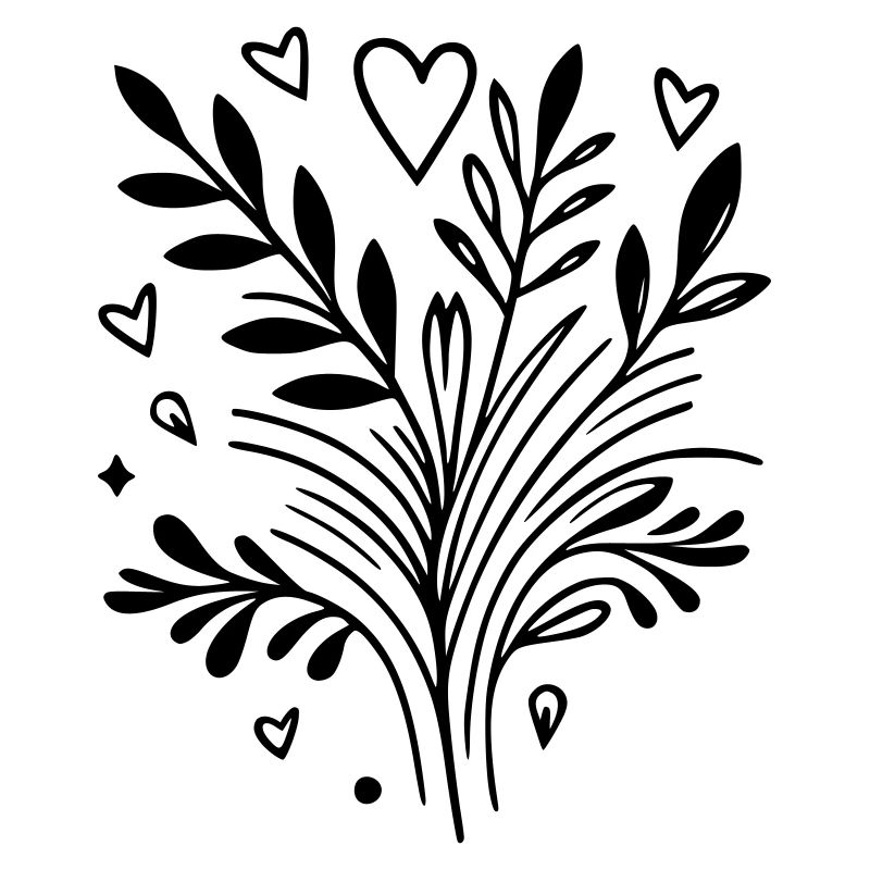 Herzbaum Ast