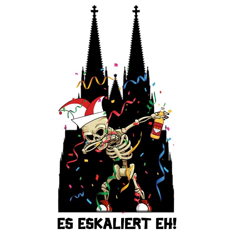 Carnaval Kölle Alaaf Dabbing Squelette Fun