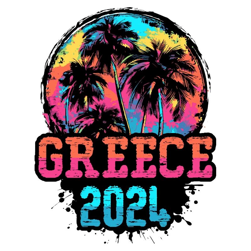 Greece 2024 Team Palm Trees Multicolored