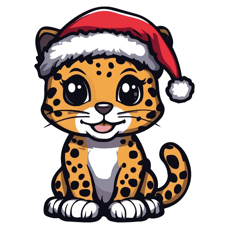 Noël léopard mignon