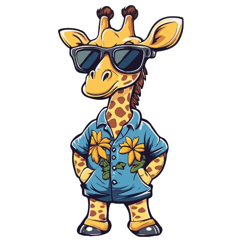 Giraffe Funny Summer