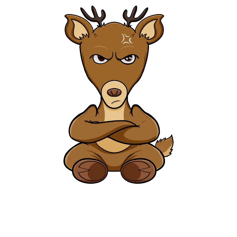 Nope Funny Lazy Deer