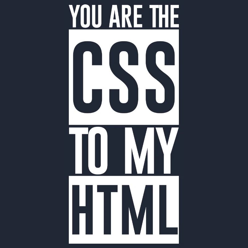 Vous êtes le CSS à mon HTML