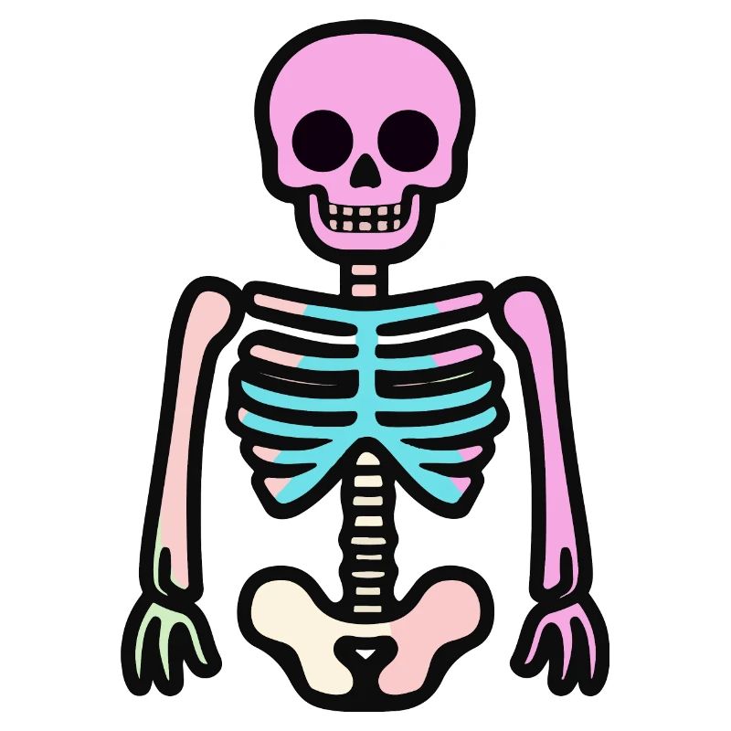Skelett Halloween Comic