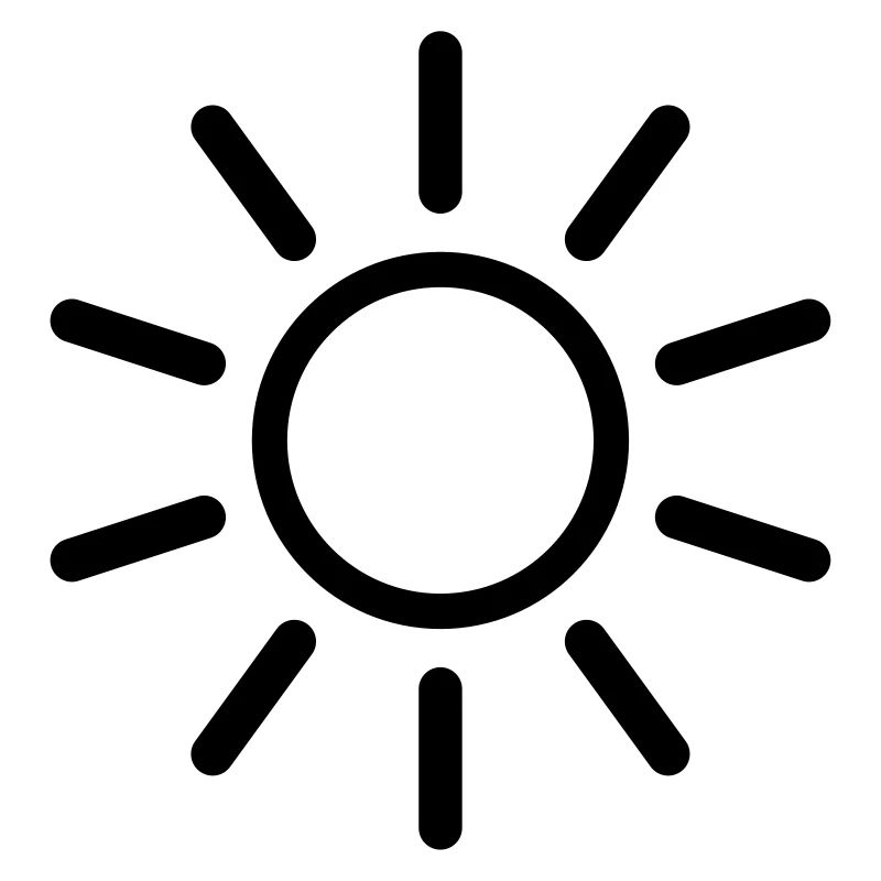 Soleil Dessin à trait forme