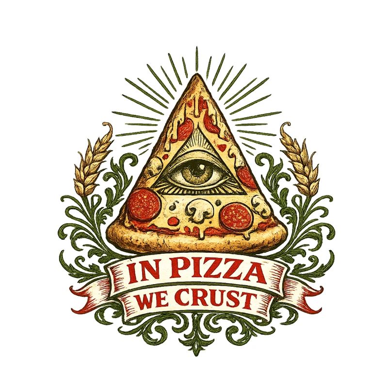 Devise de la Croûte Œil de la Pyramide de la Pizza