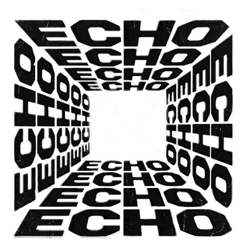 Tunnel Echoes Typographic Pattern