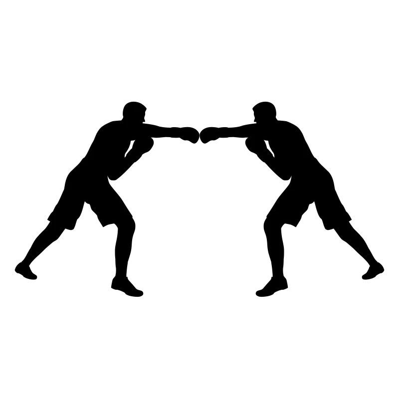 L’unité par les couleurs ! Deux figurines de boxe colorées dans le Gle