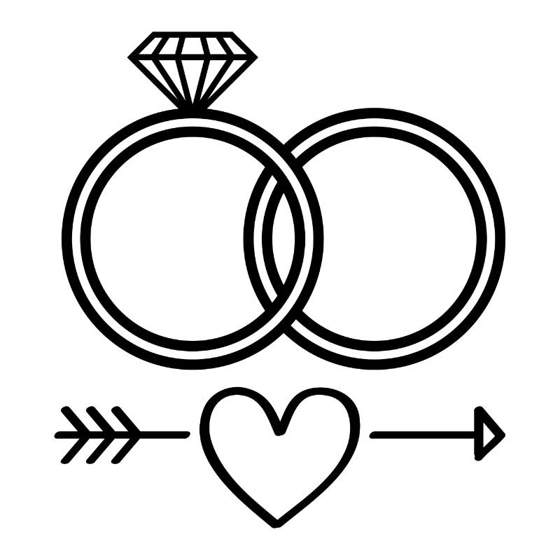 Wedding rings symbol icon rings wedding