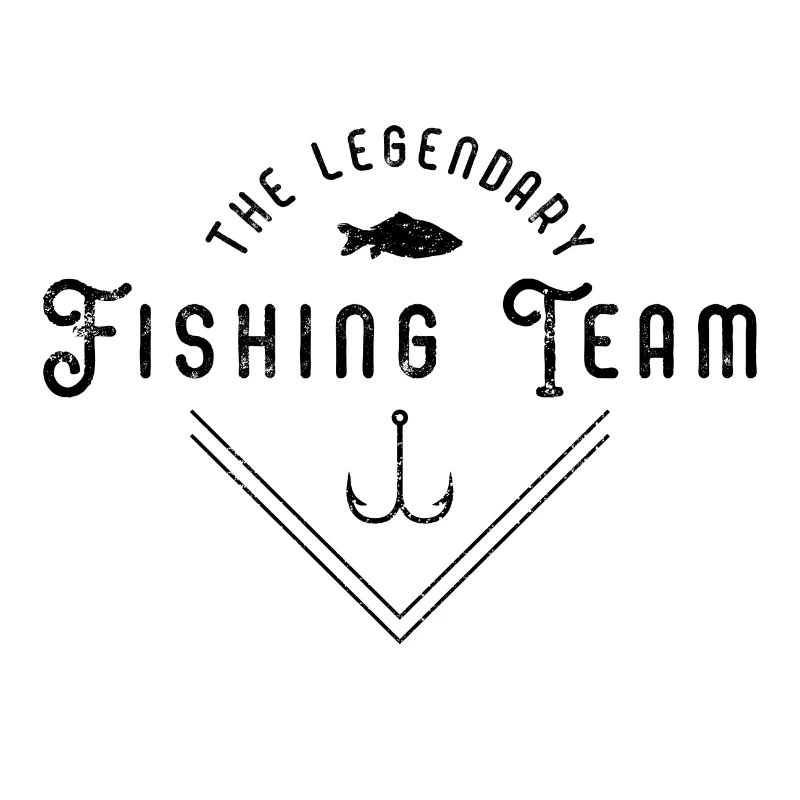 Logo de poisson de l'équipe de pêcheurs de pêche