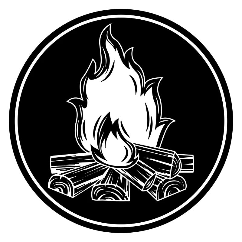 campfire flame symbol fire
