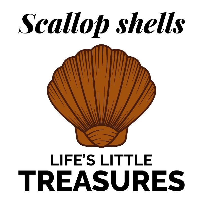 Scallop Seashells Collector Beachcomber Shellfish