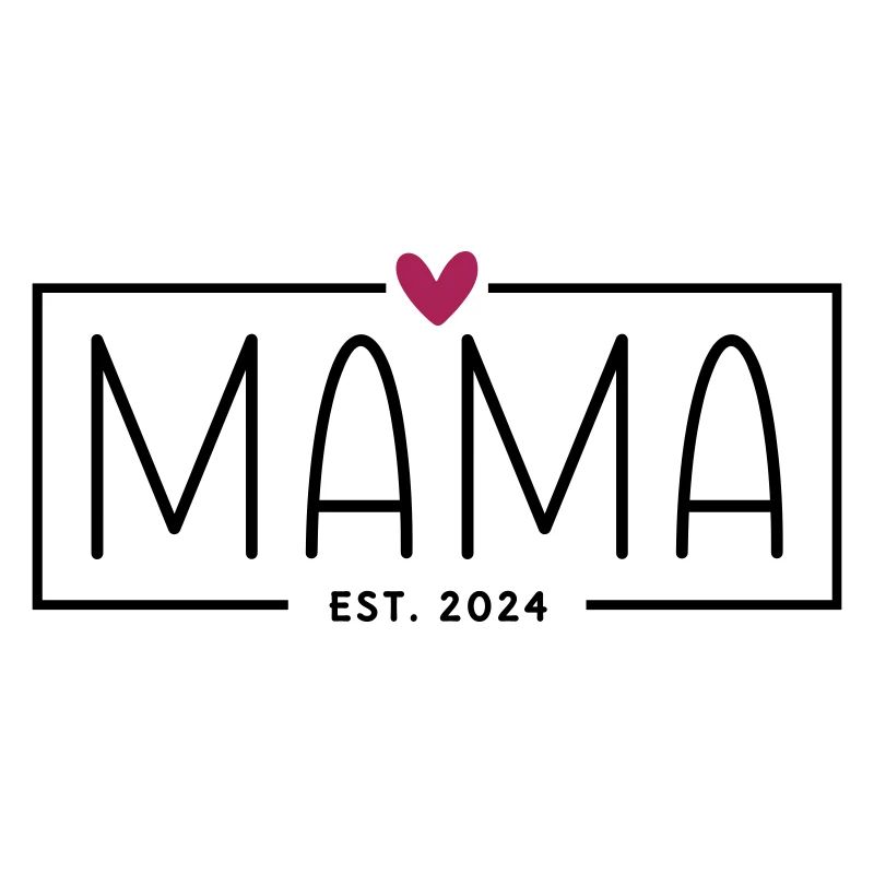 Mama Est 2024 - Herz - Mama 2024 Geschenk
