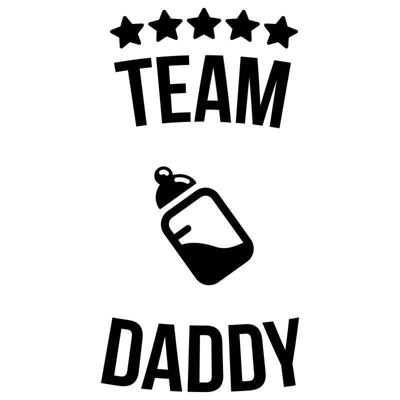 Team Daddy Vati Vater Fläschchen Milch