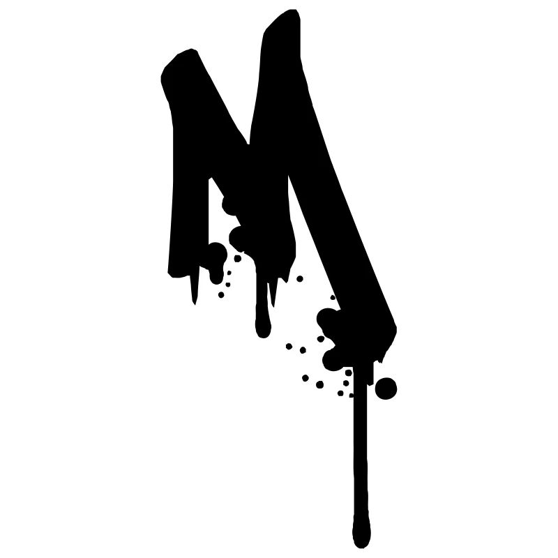 M graffiti gouttes Farbklex spray