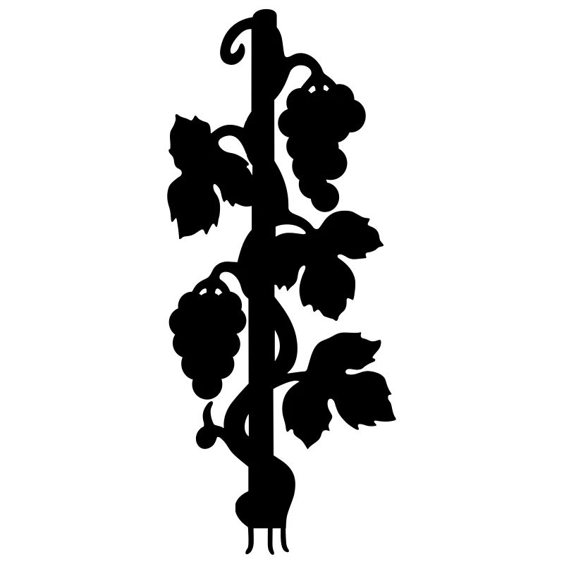 Silhouette Berries Vine Grapes Gift Idea