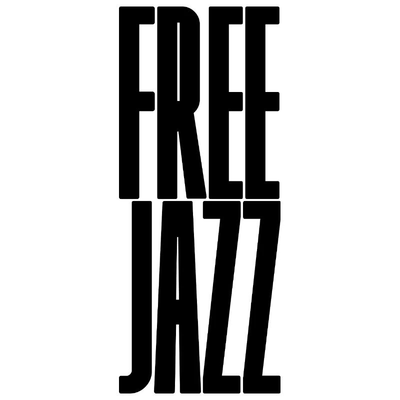 Conception typographique de musique jazz libre