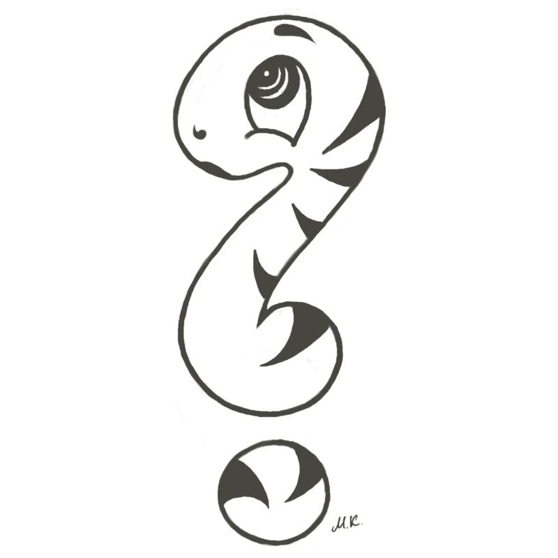 Point d’interrogation serpent