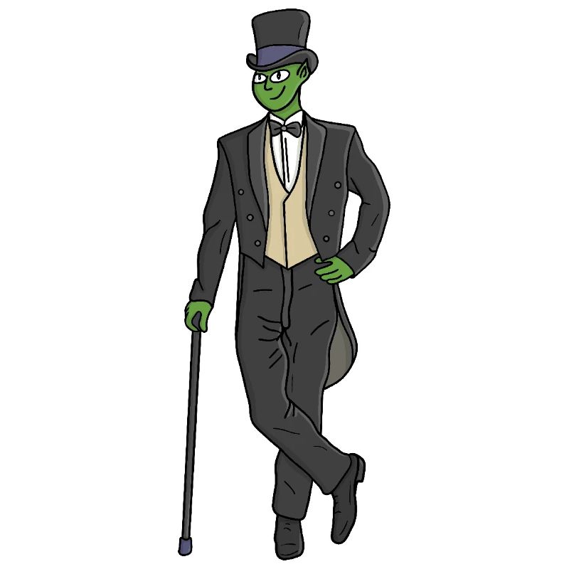 Extraterrestre en costume