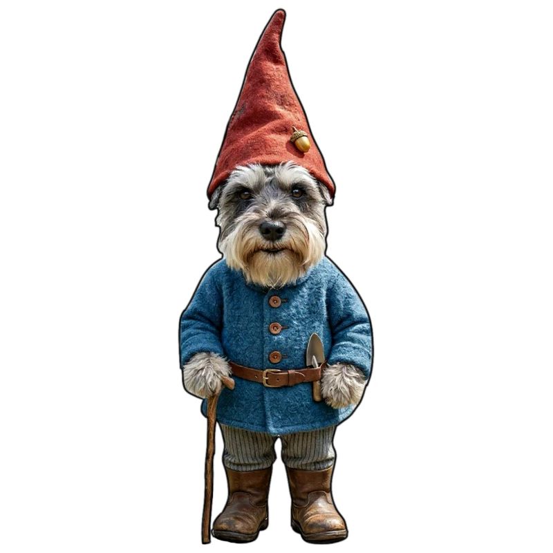 Garden Gnome Schnauzer Magic