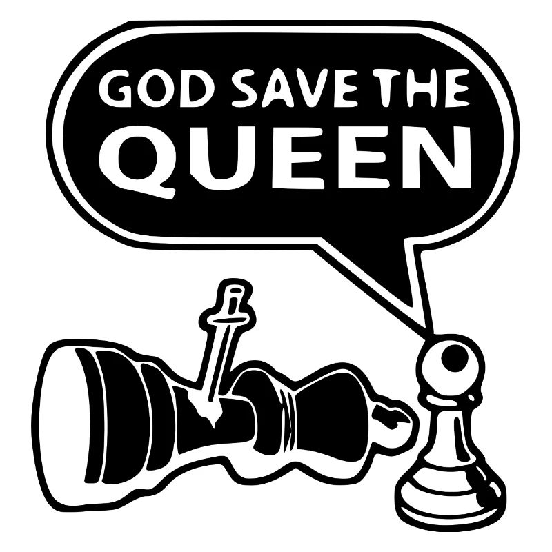 God save the Queen Schach Schachfigur Schachbrett