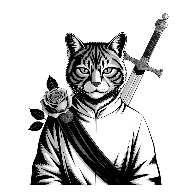 The samurai cat, the bushido cat