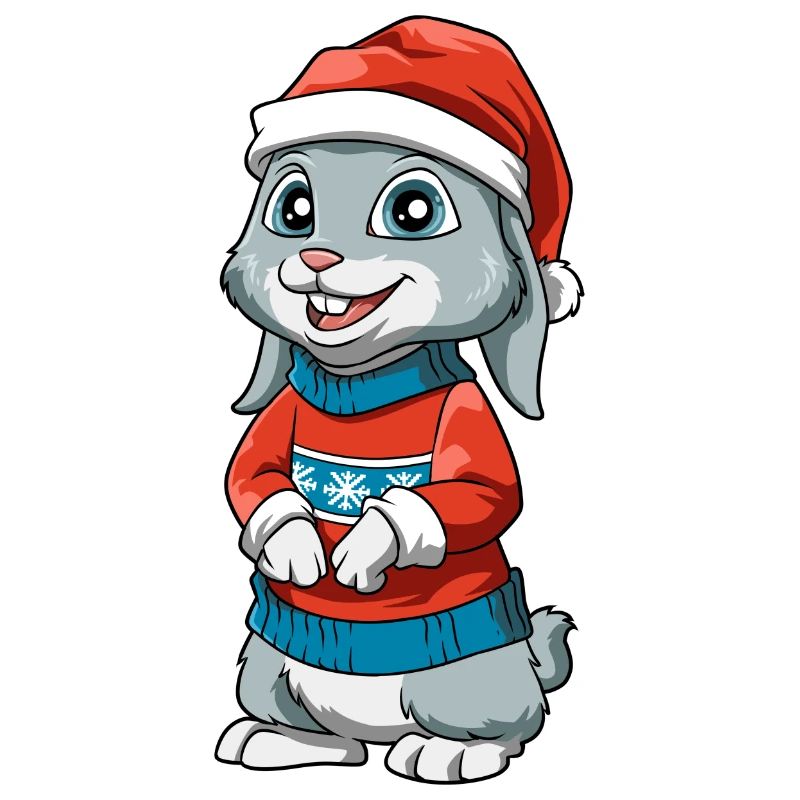 Funny Easter Bunnies Christmas St. Nicholas