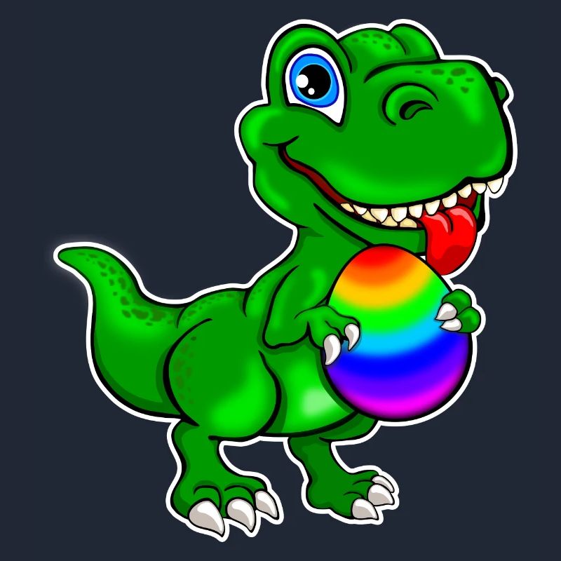 Dino with Easter egg