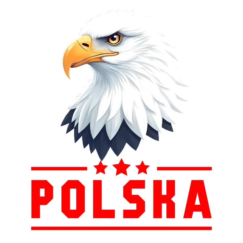 POLAND Eagle red letters