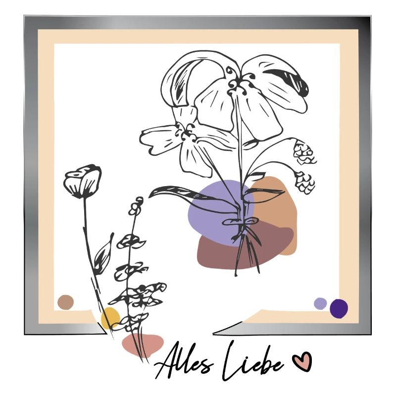 Bilderrahmen mit Blumen