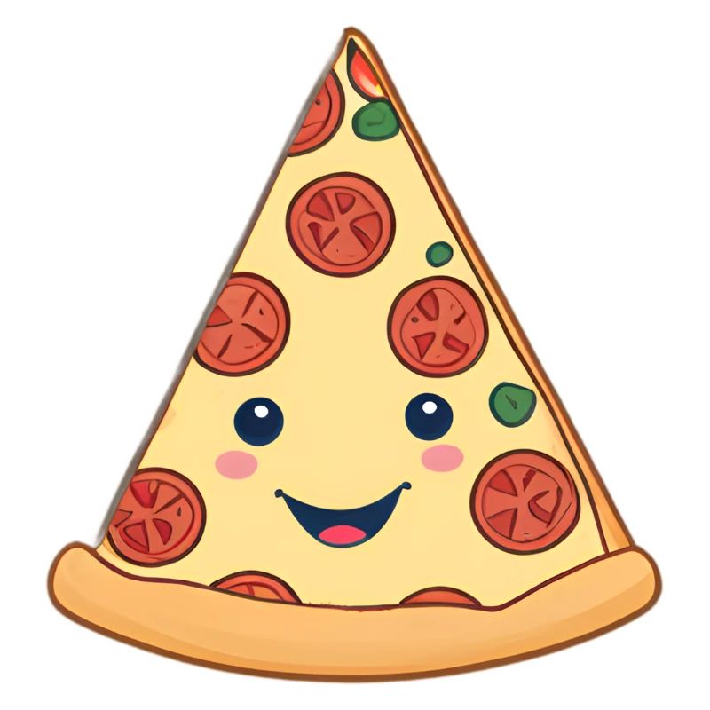 Tranche de pizza douillette