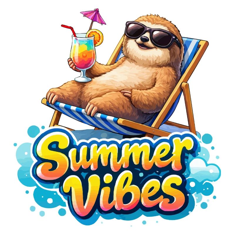 Summer Vibes: Chill Sloth