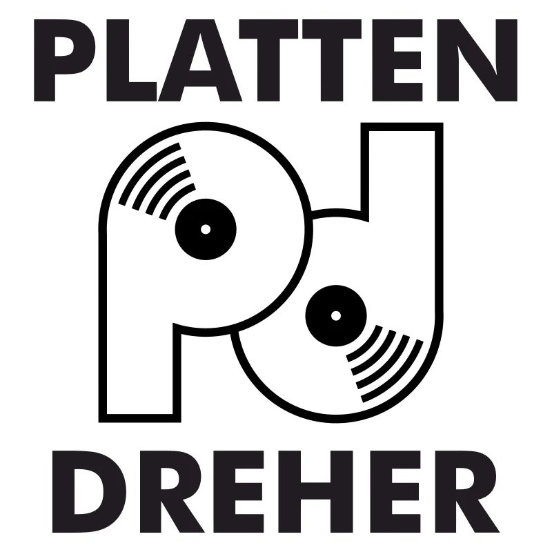 Plattendreher Logo mit Schriftzug