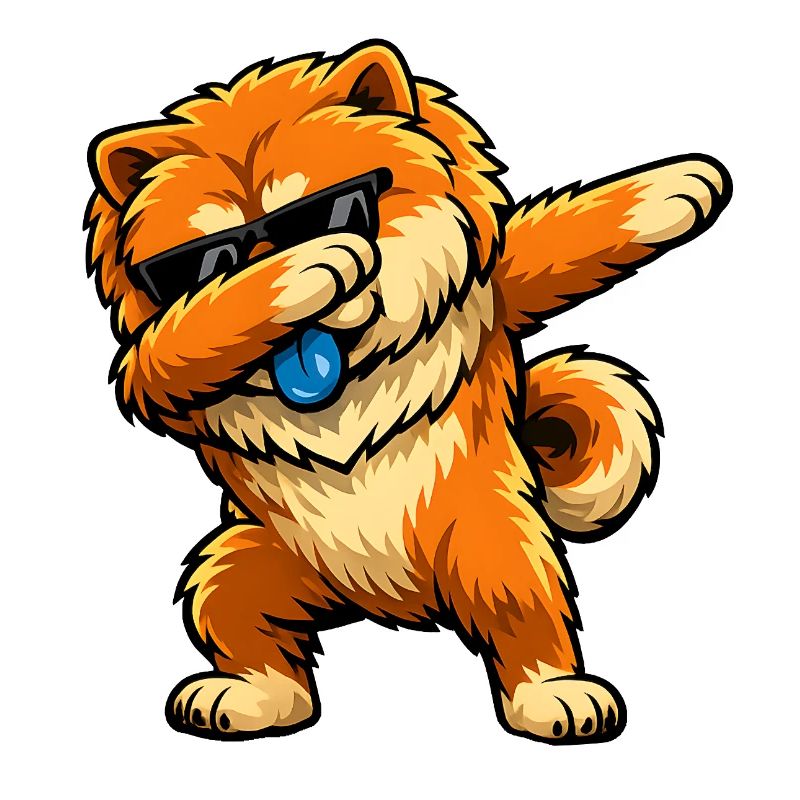 Dabbing Chow Chow
