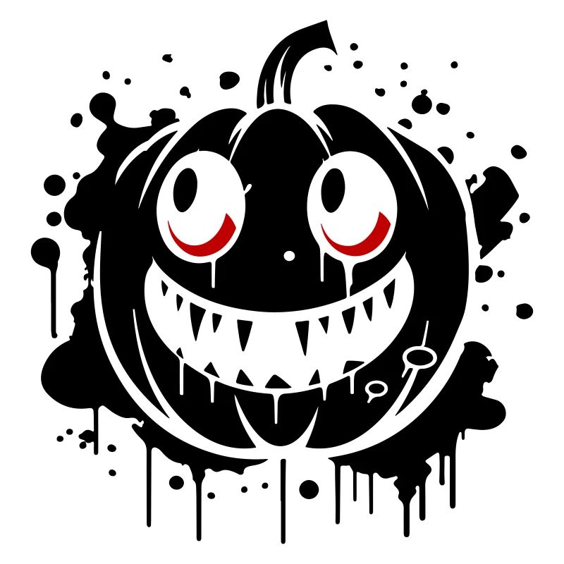 Thème d’Halloween effrayant à la citrouille