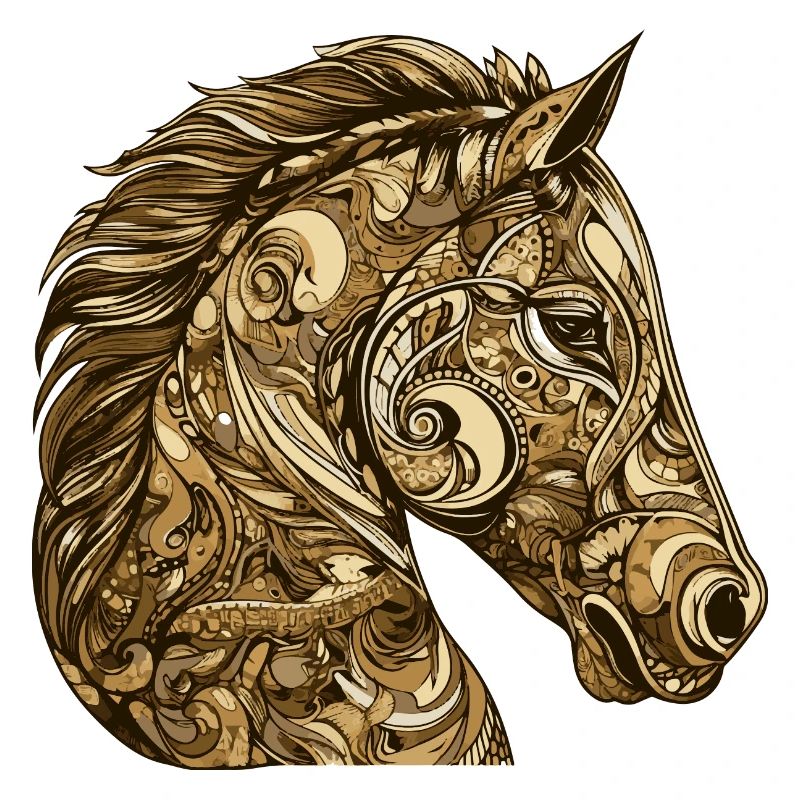 Animal à tête de cheval