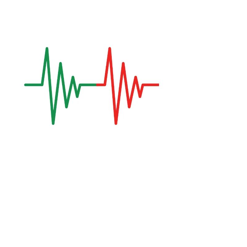 Algérie Battement de coeur ECG drapeau drapeau