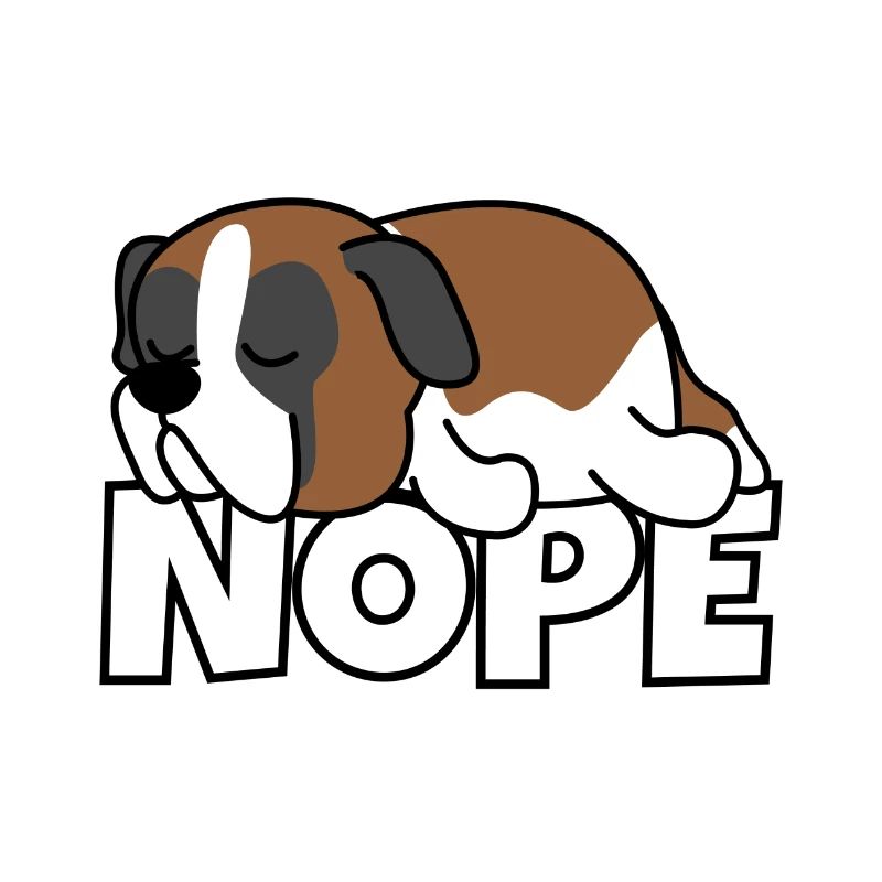 Nope Saint Bernard dog