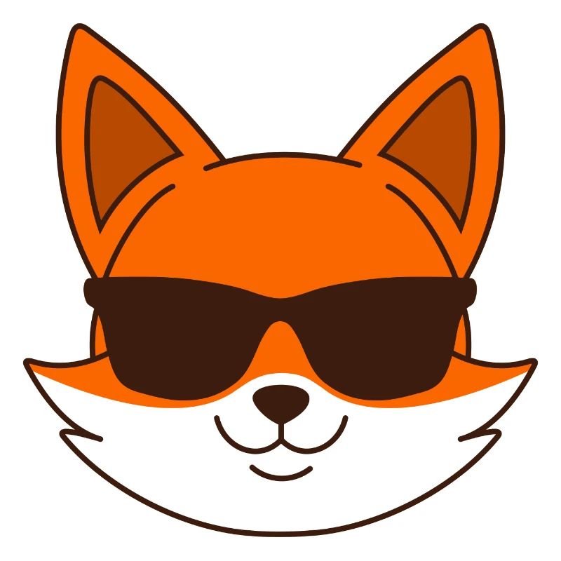 Fox with sunglasses