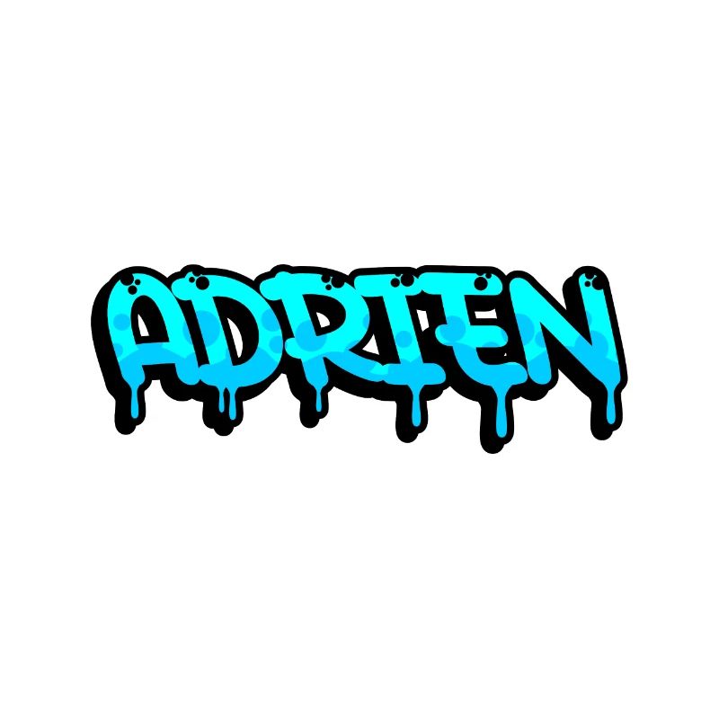 Graffiti prénom Adrien